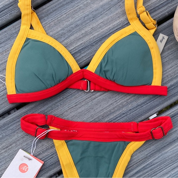 MAAJI x Revolve Set - Hyacinth Bikini Top & Lolita Cheeky High Leg Bottom - S - Picture 12 of 16